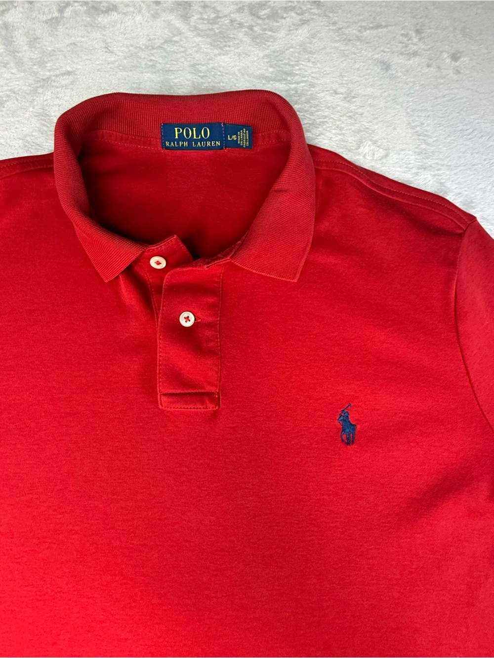 Polo by Ralph Lauren Men's Red Classic Pique Polo